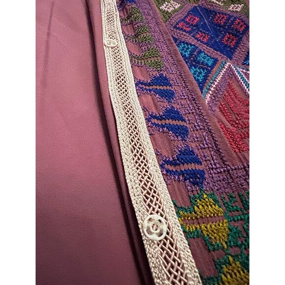 CUSTOM embroidered midi vest, one size. new w/o tags - Picture 4 of 4